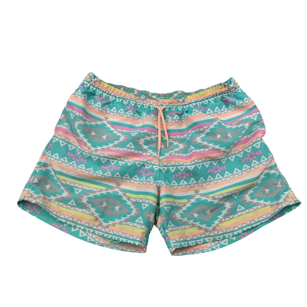 Chubbies Aztec Swim Trunks Mens Large Geometric Southwestern Shorts Pool Beach